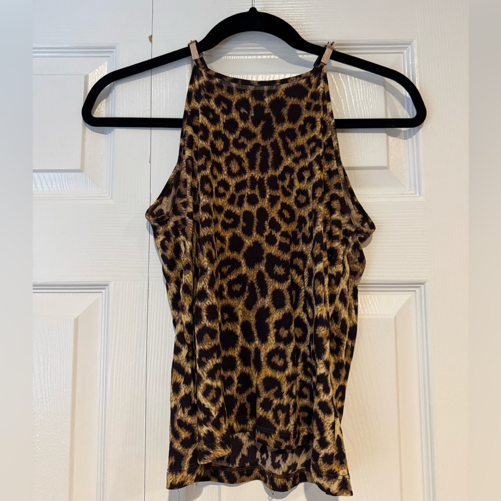 Mango Leopard Print Top - image 1